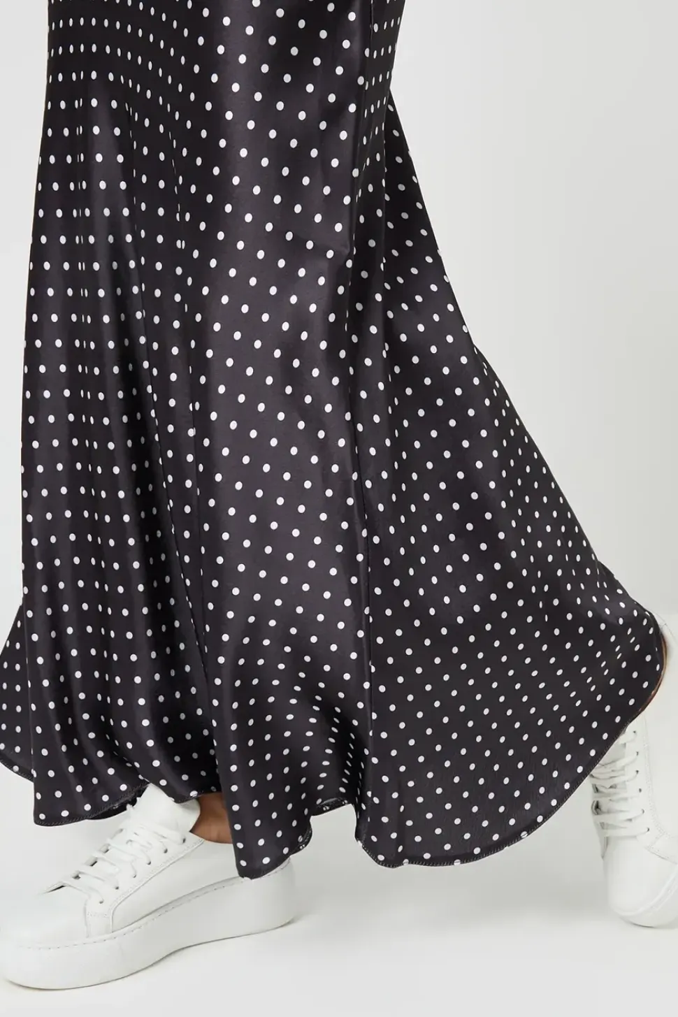 'Ariel' Satin Maxi Slip Skirt