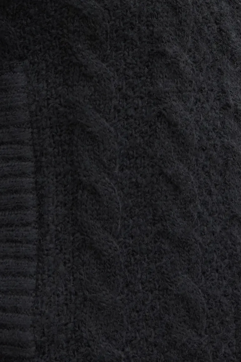 'Ash' Zip-Up Cable Knit Bomber Jacket