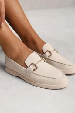 'Aster' Wide Fit Slip On Loafer With Metal Detailing