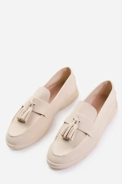 'Azalea' Wide Fit Slip On Loafer With Tassel Detailing