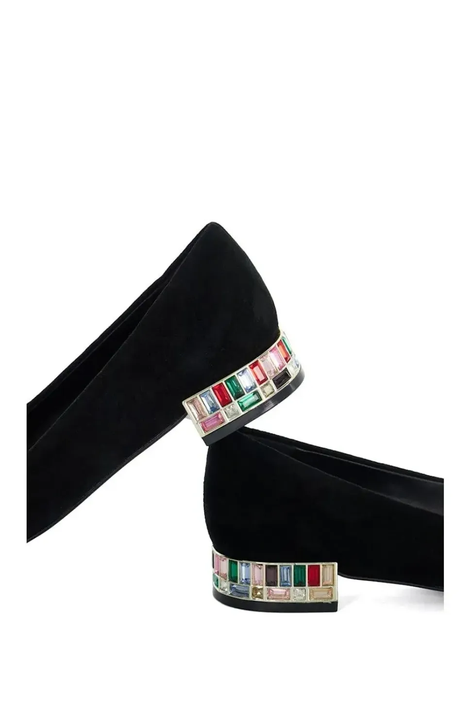 'Ballerina' Suede Court Shoes
