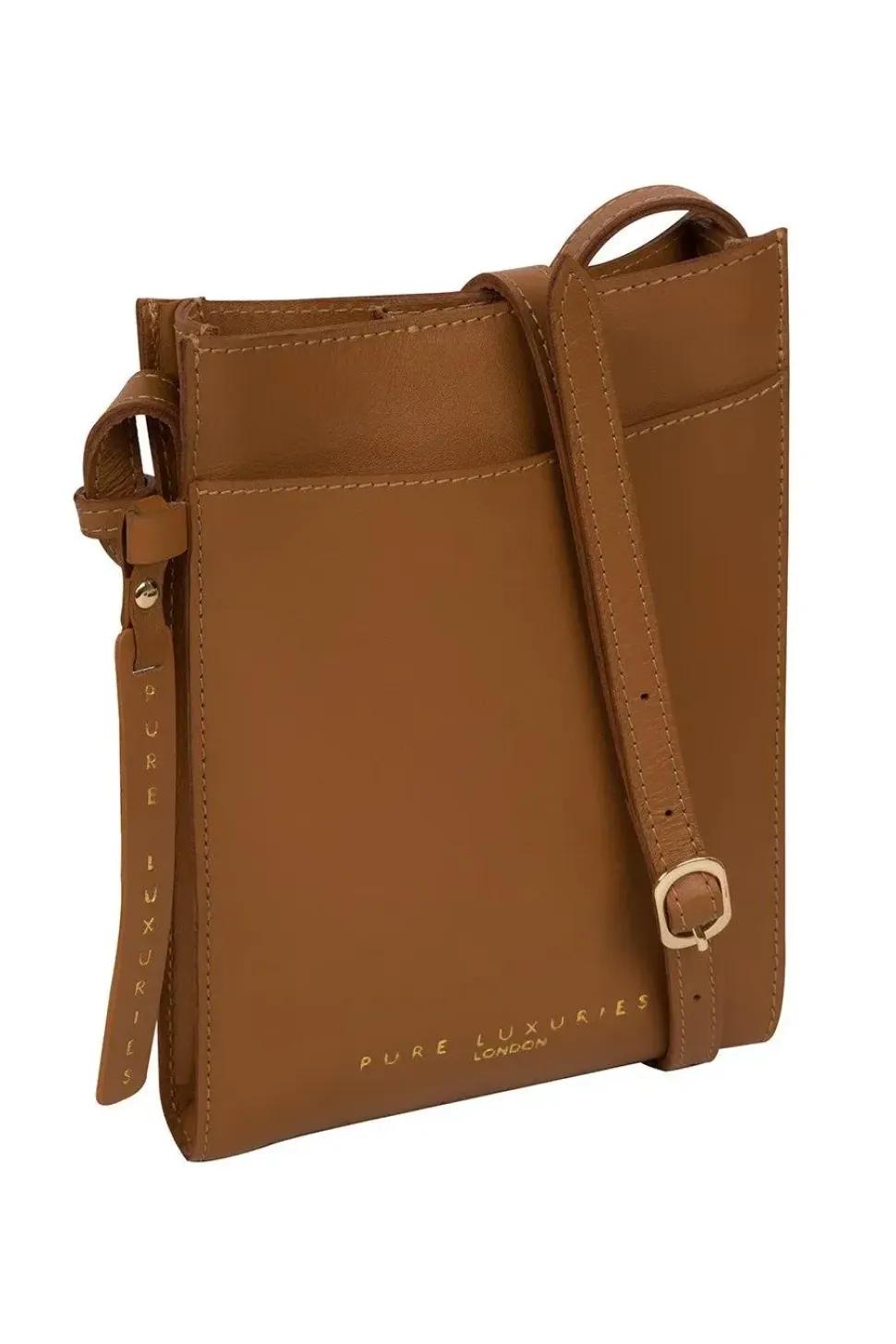 'Barton' Vegetable-Tanned Leather Phone Bag