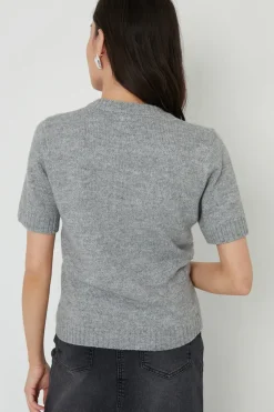 'Becmead' Short Sleeve Knitted T Shirt
