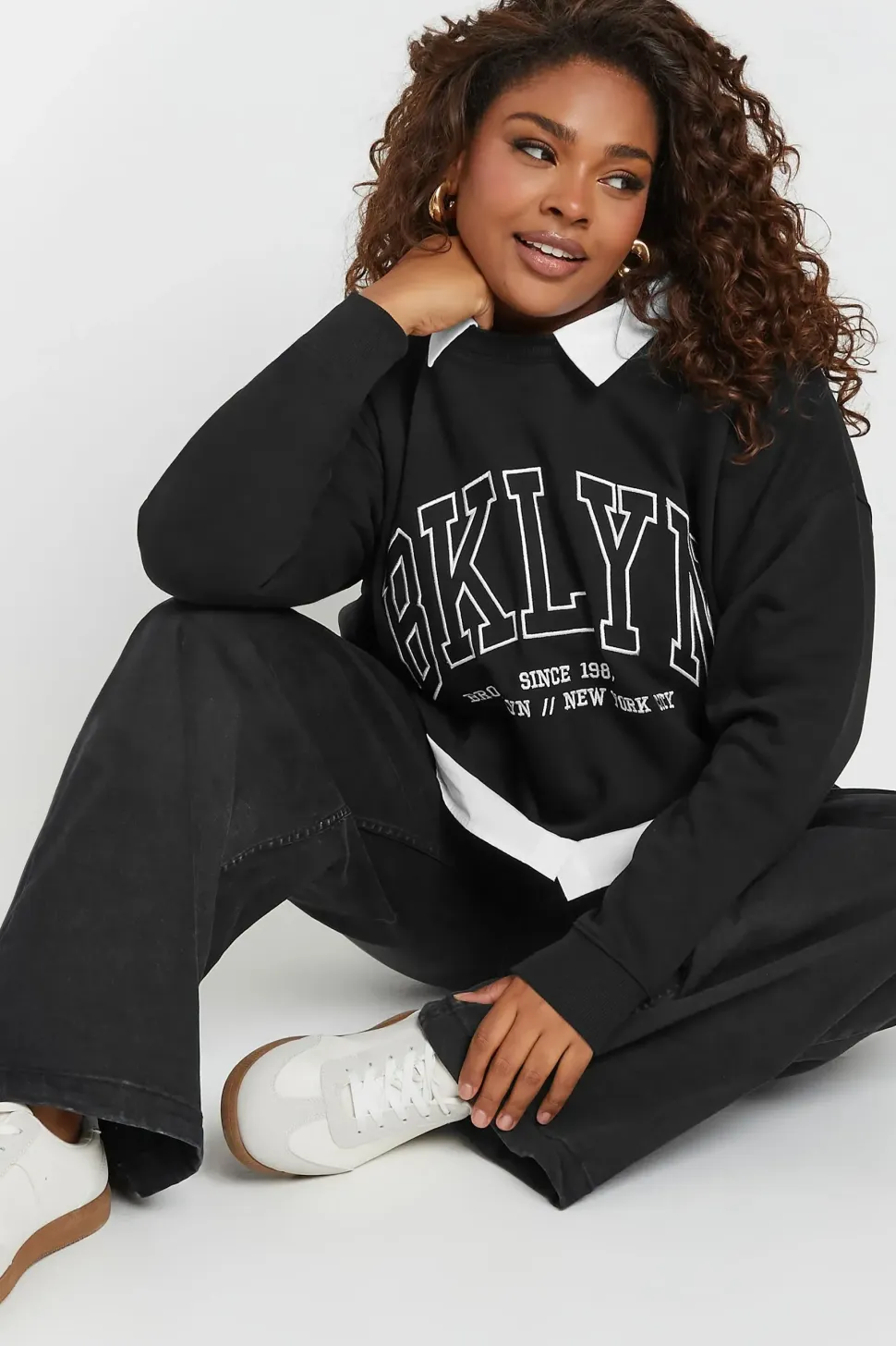 'BKLYN' 2-In-1 Sweatshirt