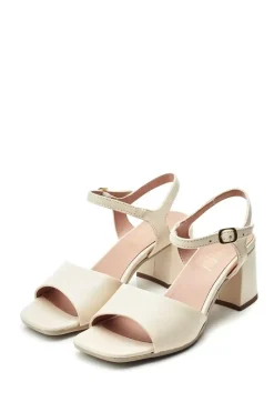 'B.Miresca' Leather Heeled Sandals