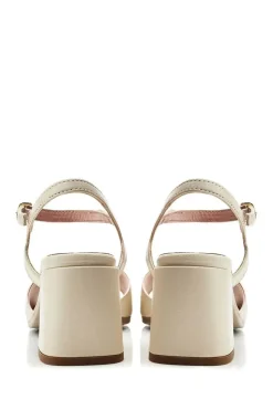 'B.Miresca' Leather Heeled Sandals