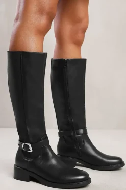 'Bode' Knee High Boots With Buckle Detail