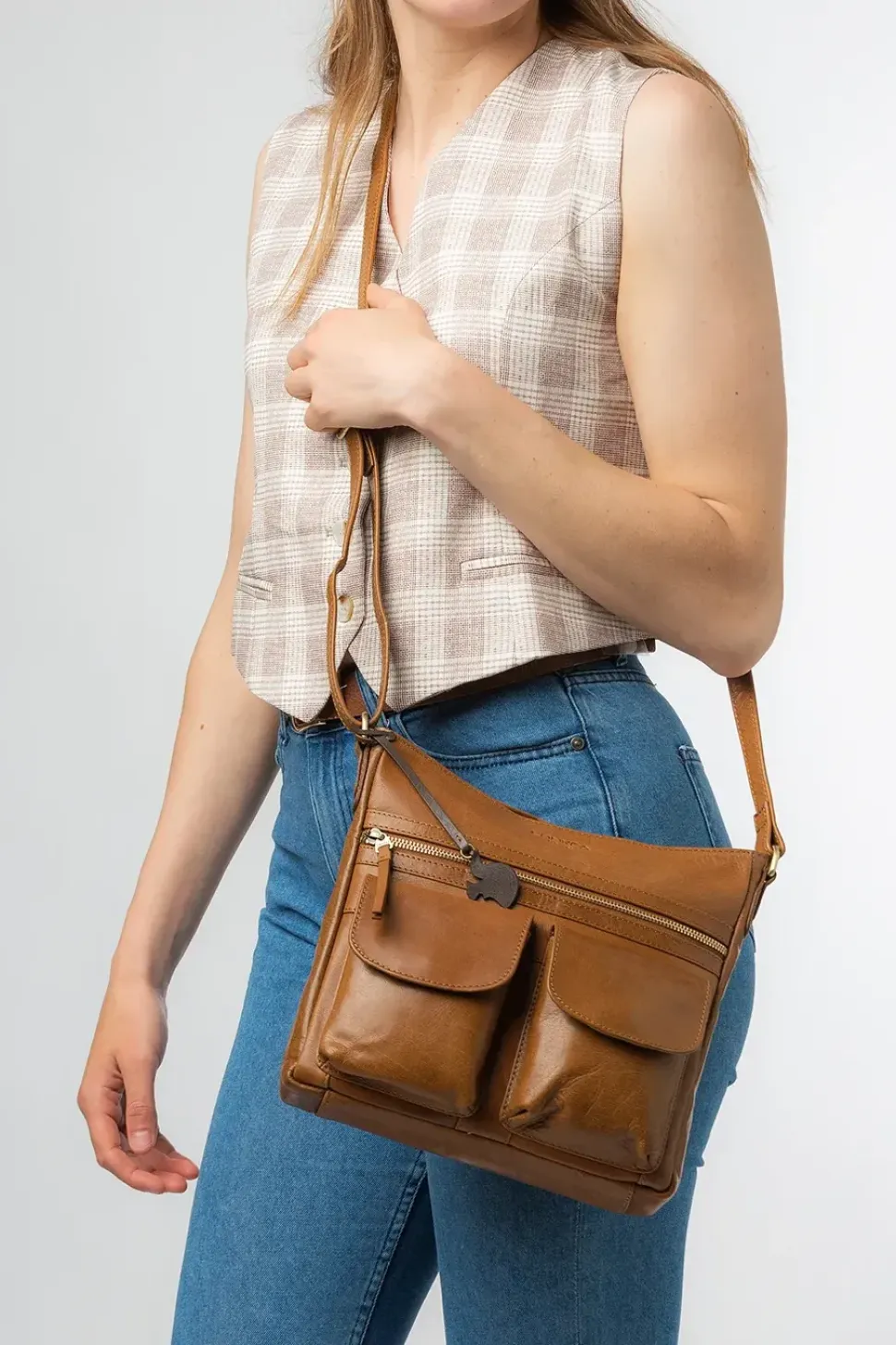 'Bon' Leather Cross Body Bag