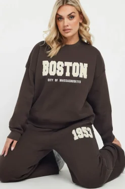 'Boston' Printed Sweatshirt
