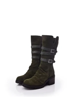 'Brendie' Suede Heeled Boots