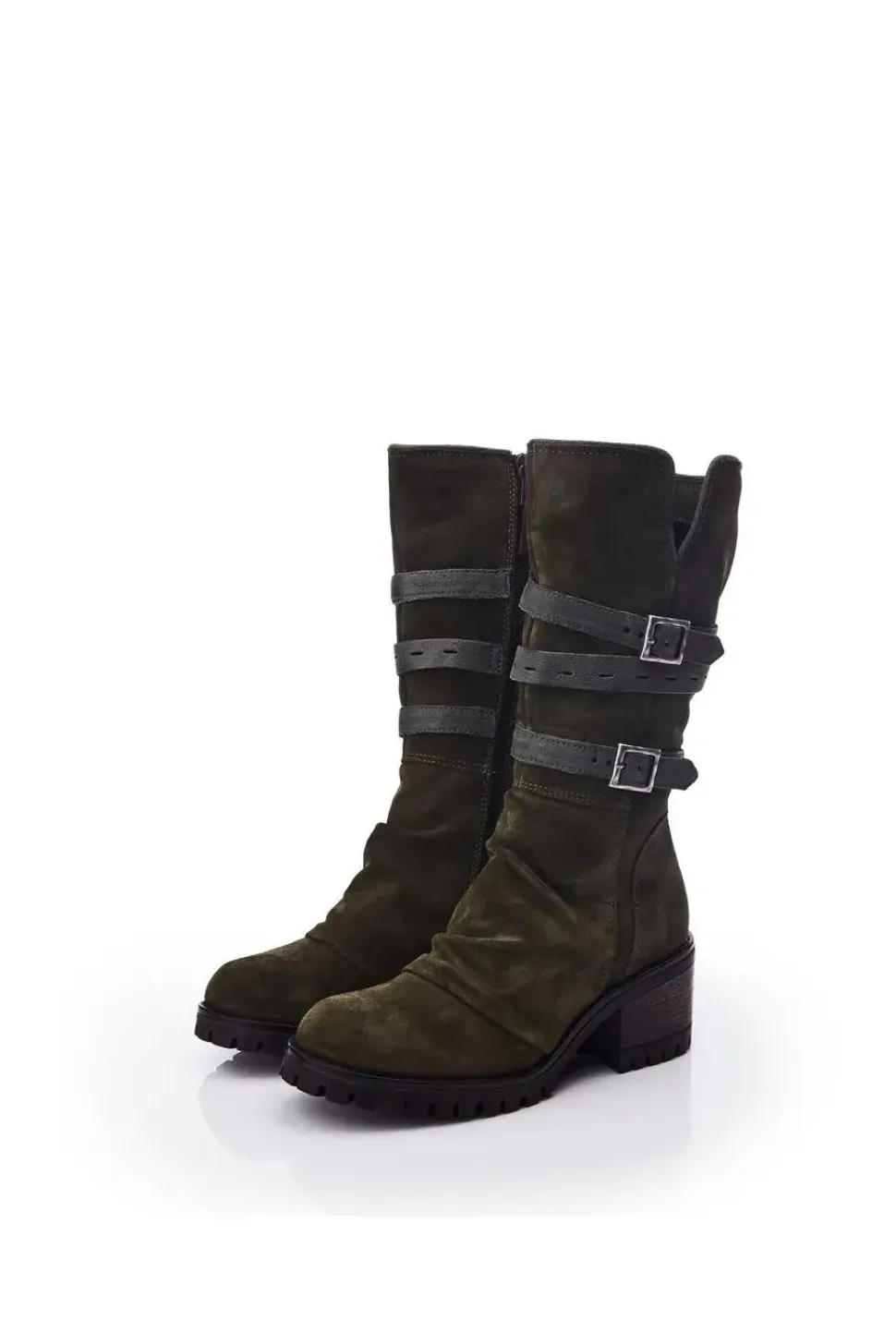 'Brendie' Suede Heeled Boots