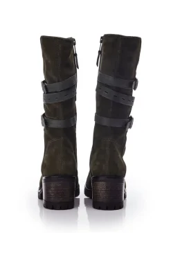 'Brendie' Suede Heeled Boots