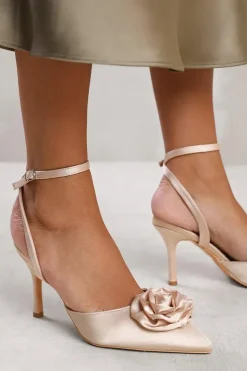 'Briar' Pointed Toe Heel With Flower Detail
