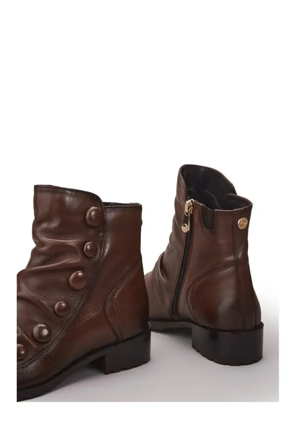 'Bronwen' Leather Ankle Boots