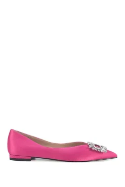 'Bucia' Flat Diamante Ballet Shoe