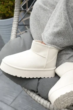 'Calla' Flatform Fur Lining Ankle Boot