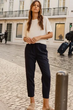 'Camilla' Short Roll Sleeve T-Shirt Blouse