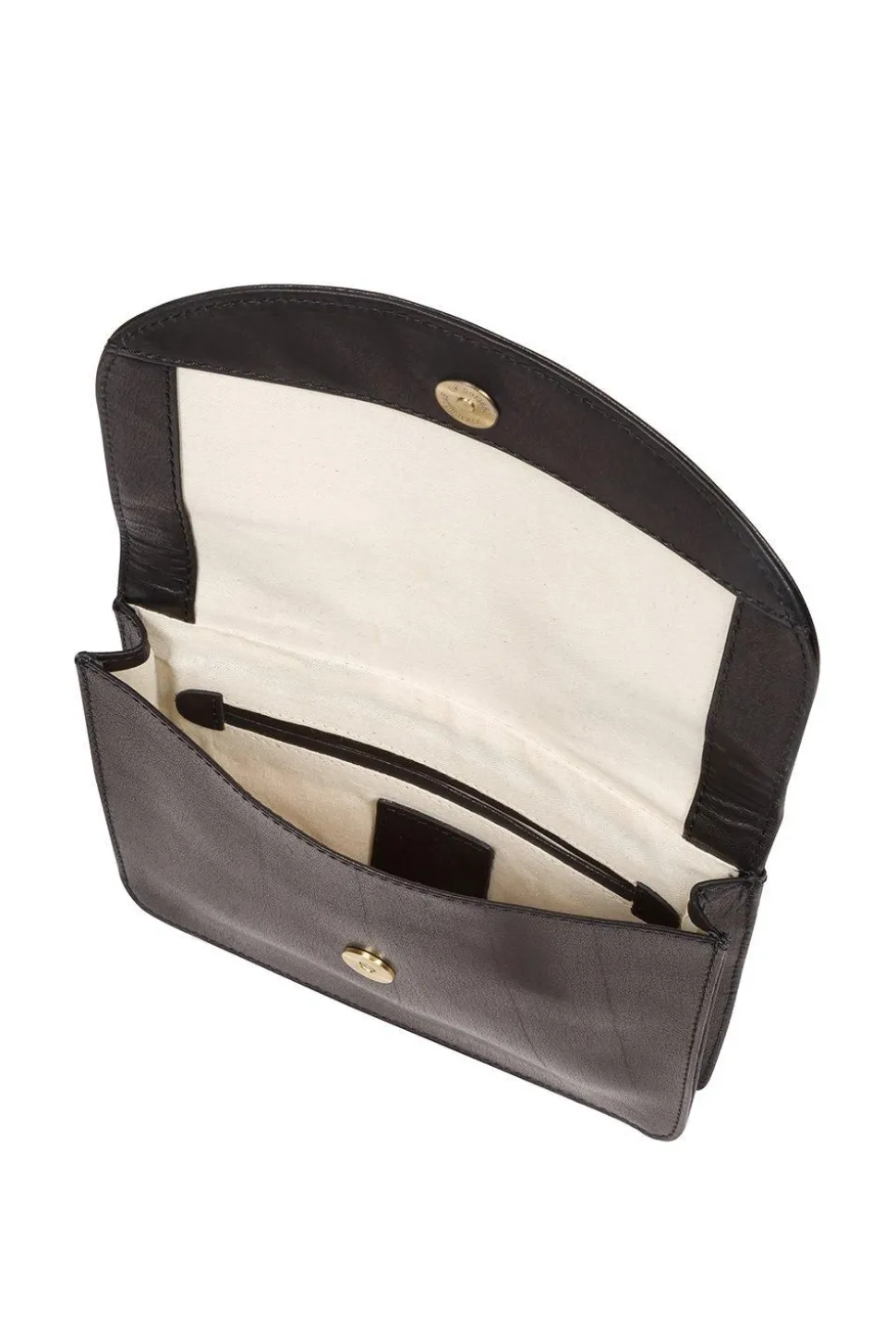 'Cara' Leather Cross Body Clutch Bag