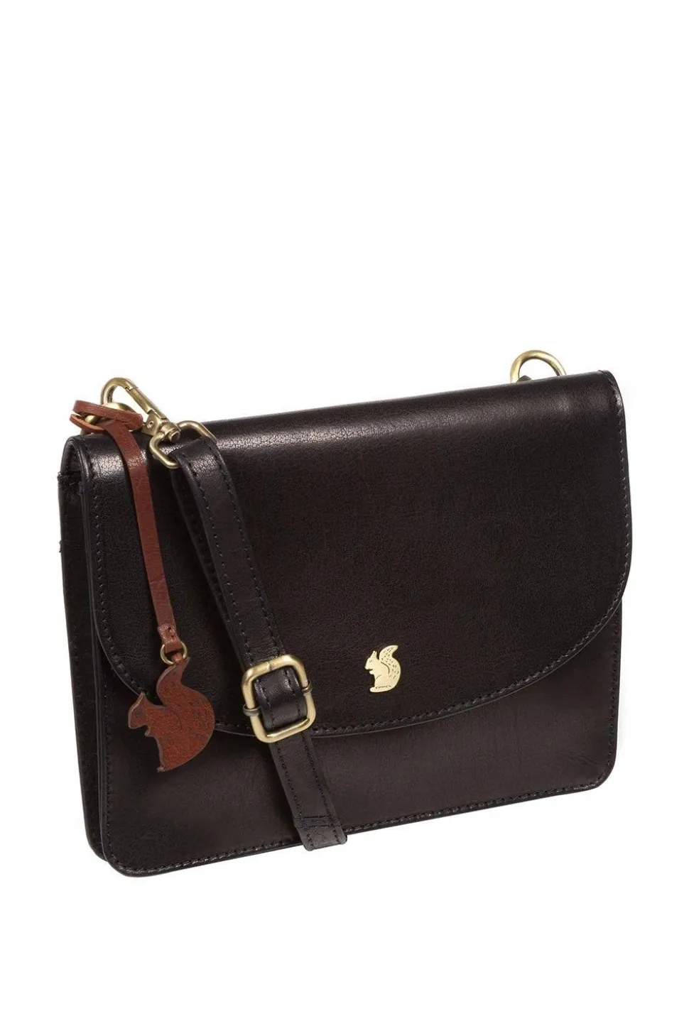 'Cara' Leather Cross Body Clutch Bag