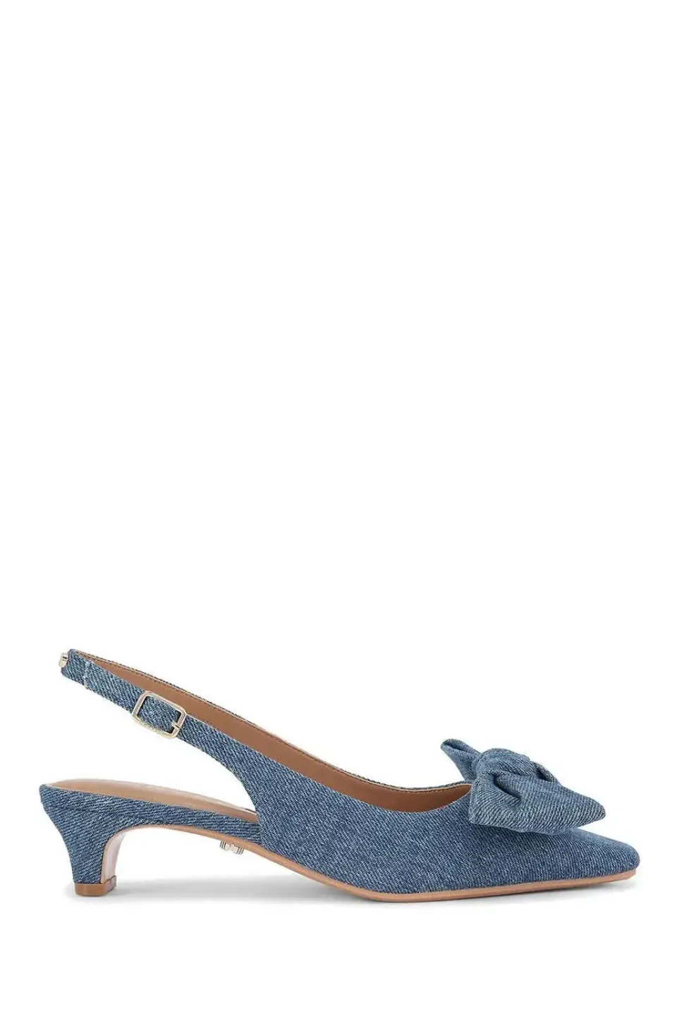'Carina Bow Sling' Fabric Heels