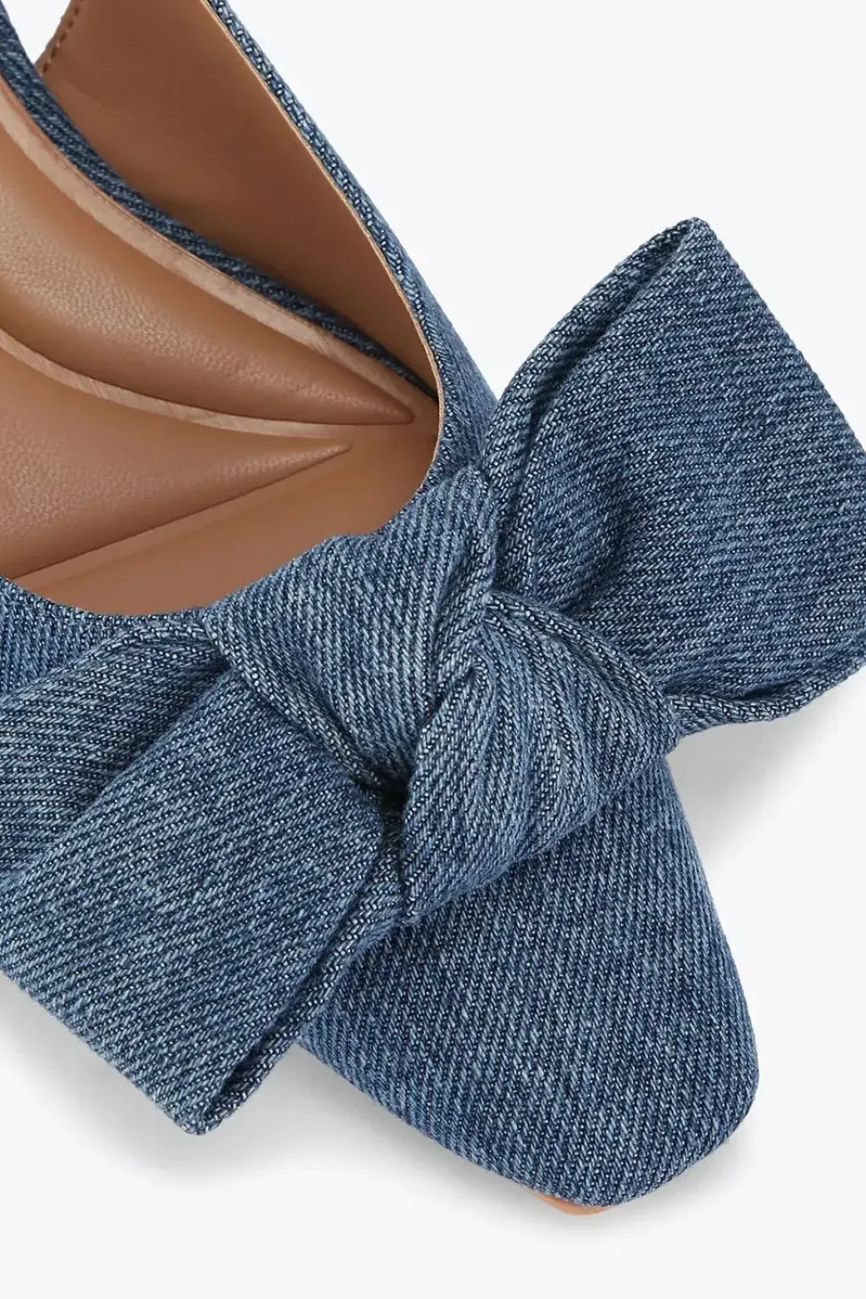 'Carina Bow Sling' Fabric Heels