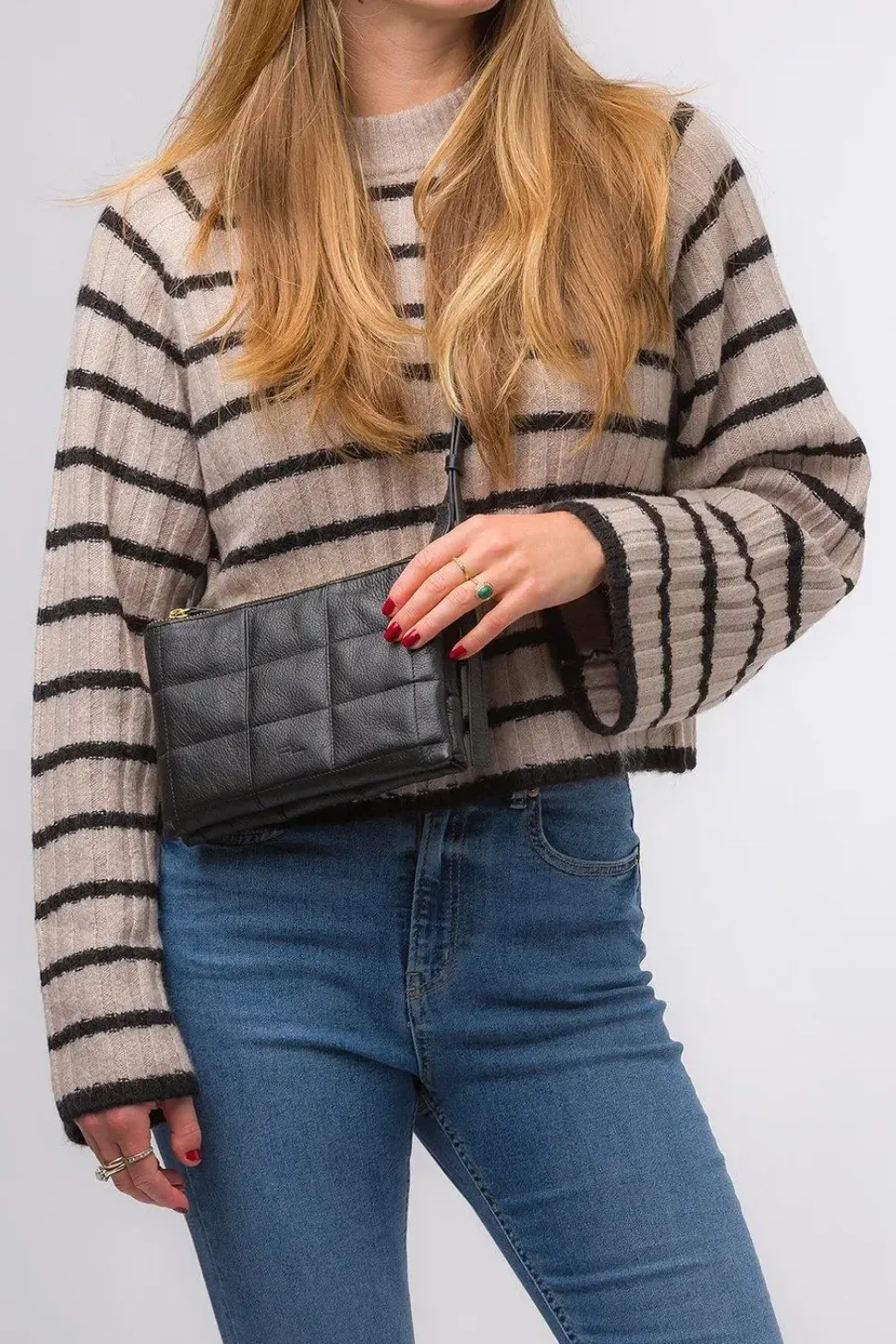 'Carmen' Nappa Leather Cross Body Bag