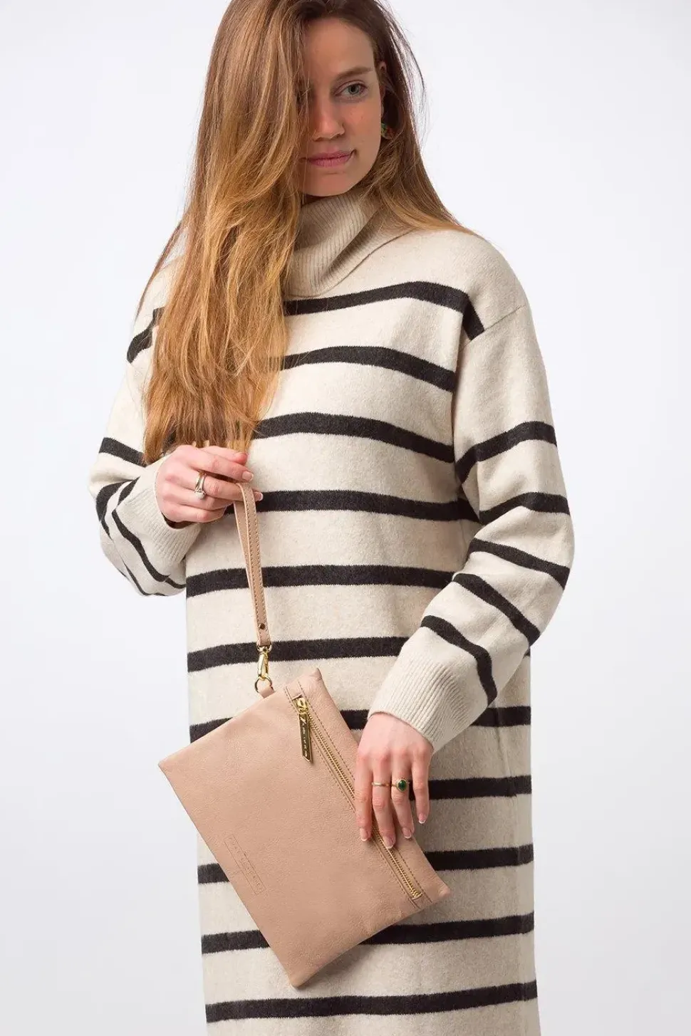 'Chalfont' Leather Clutch Bag
