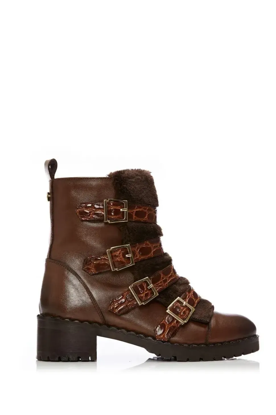 'Channie' Leather Ankle Boots