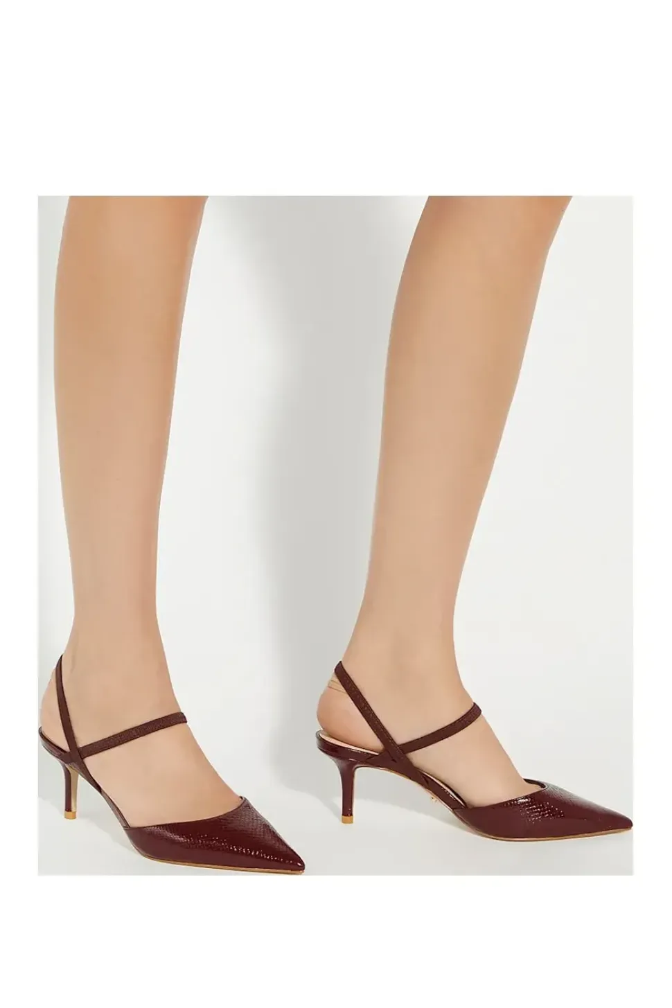 'Classical' Leather Strappy Heels