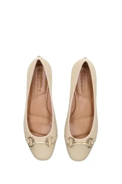 'Click Ballet' Leather Flats