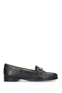 'Click' Leather Flats