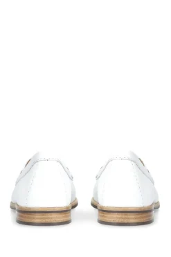 'Click' Leather Flats