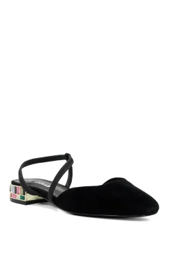 'Collectable' Suede Court Shoes
