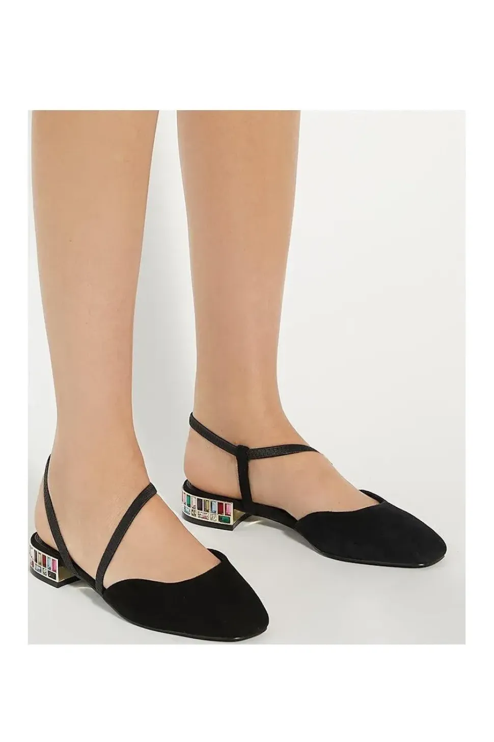 'Collectable' Suede Court Shoes