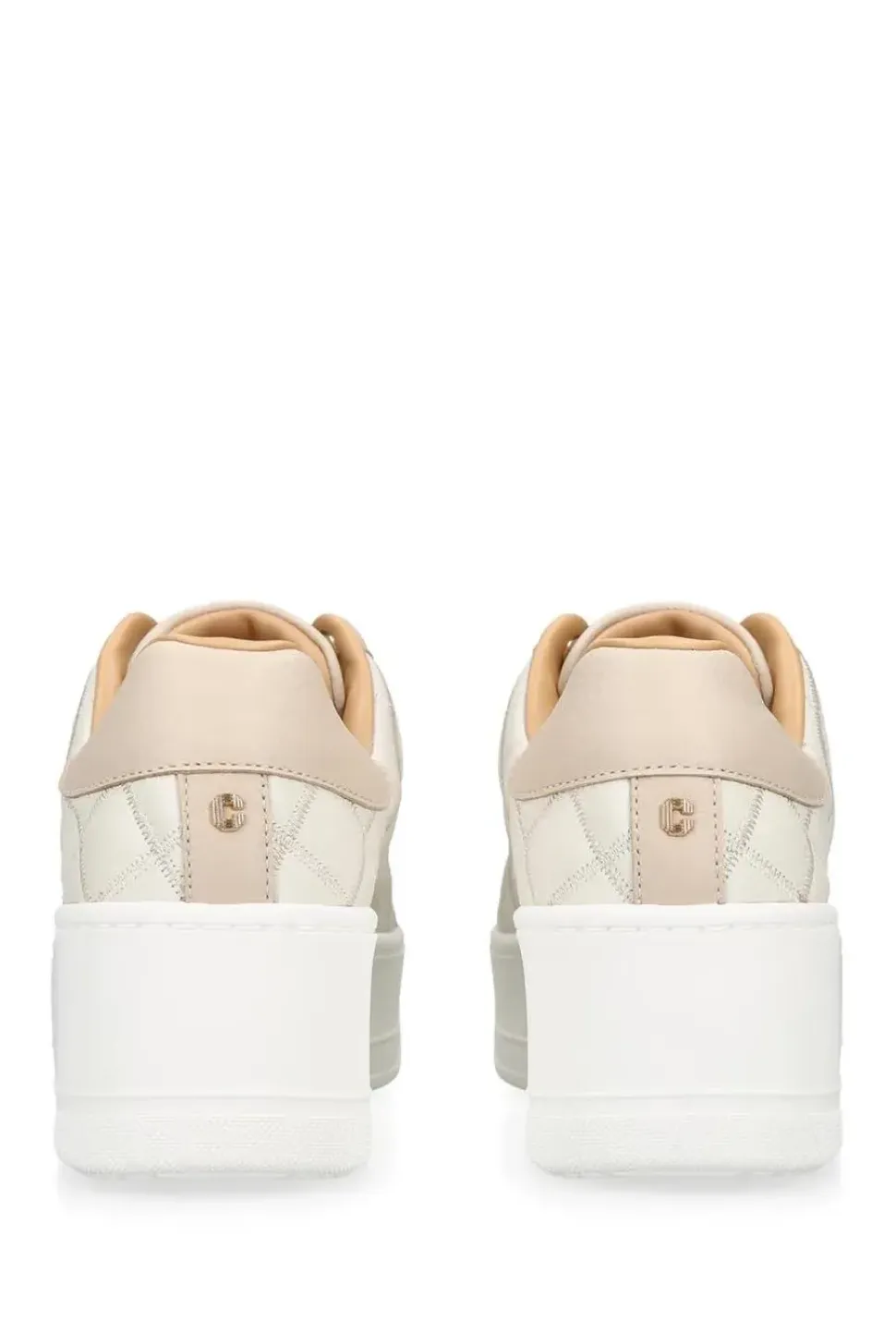 'Connected Laceless Quilt' Leather Trainers