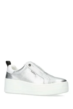 'Connected Laceless' Leather Trainers