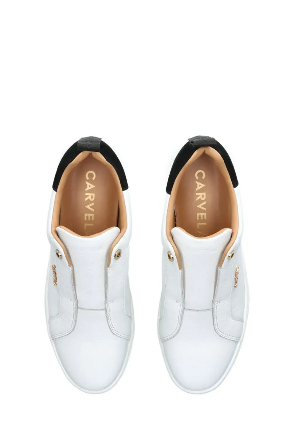 'Connected Laceless' Leather Trainers