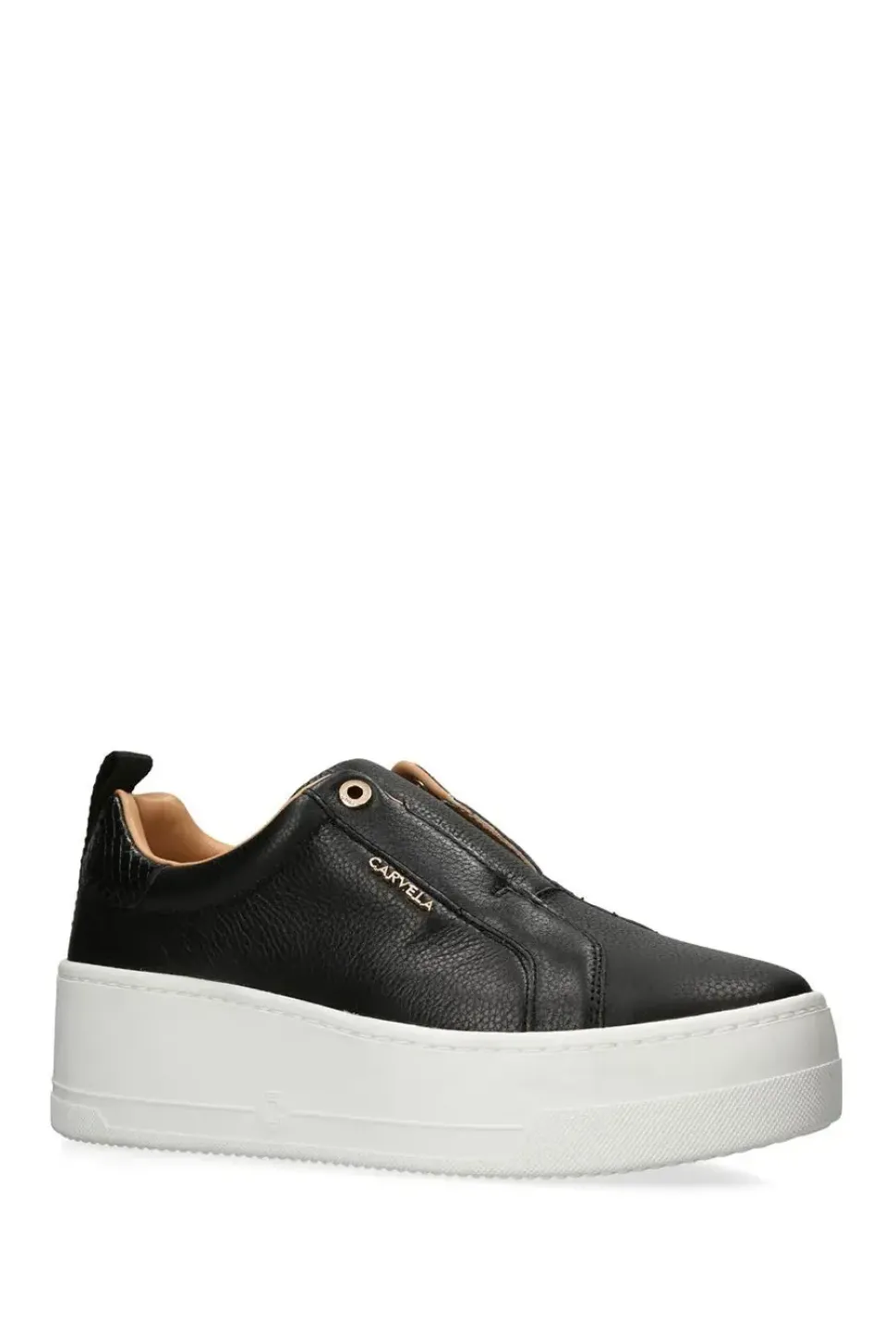 'Connected Laceless' Leather Trainers