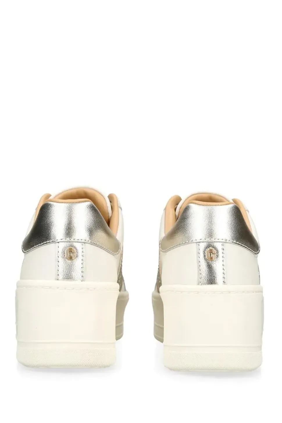 'Connected Tape Jewel' Leather Trainers