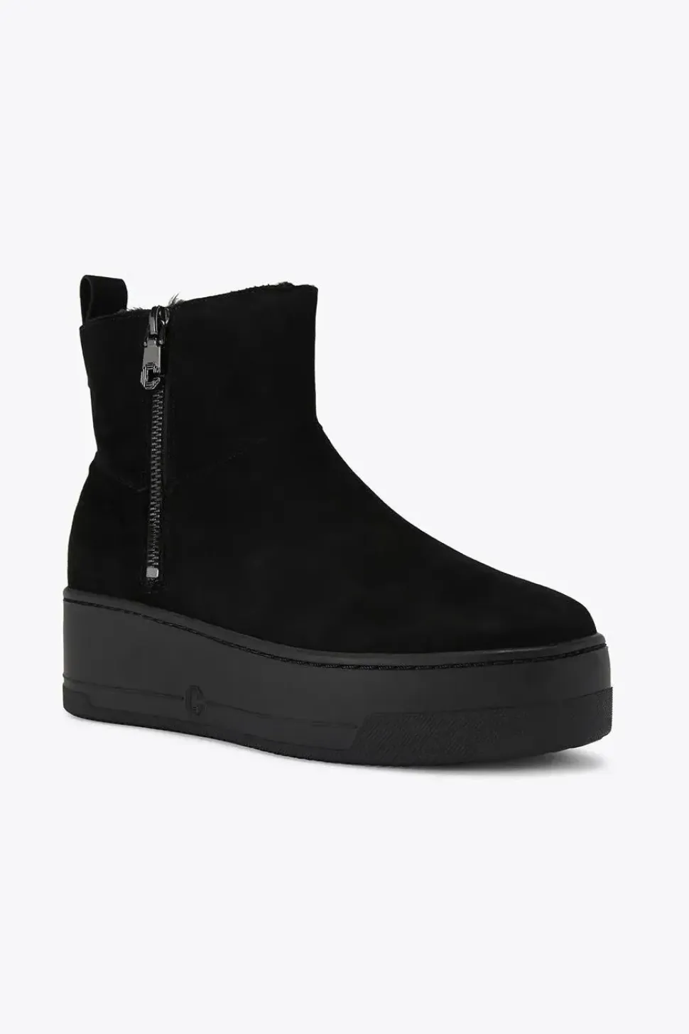 'Connected Zip Chelsea' Suede Boots