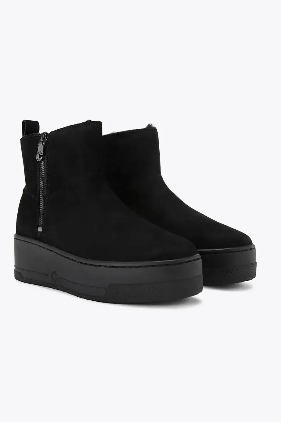 'Connected Zip Chelsea' Suede Boots