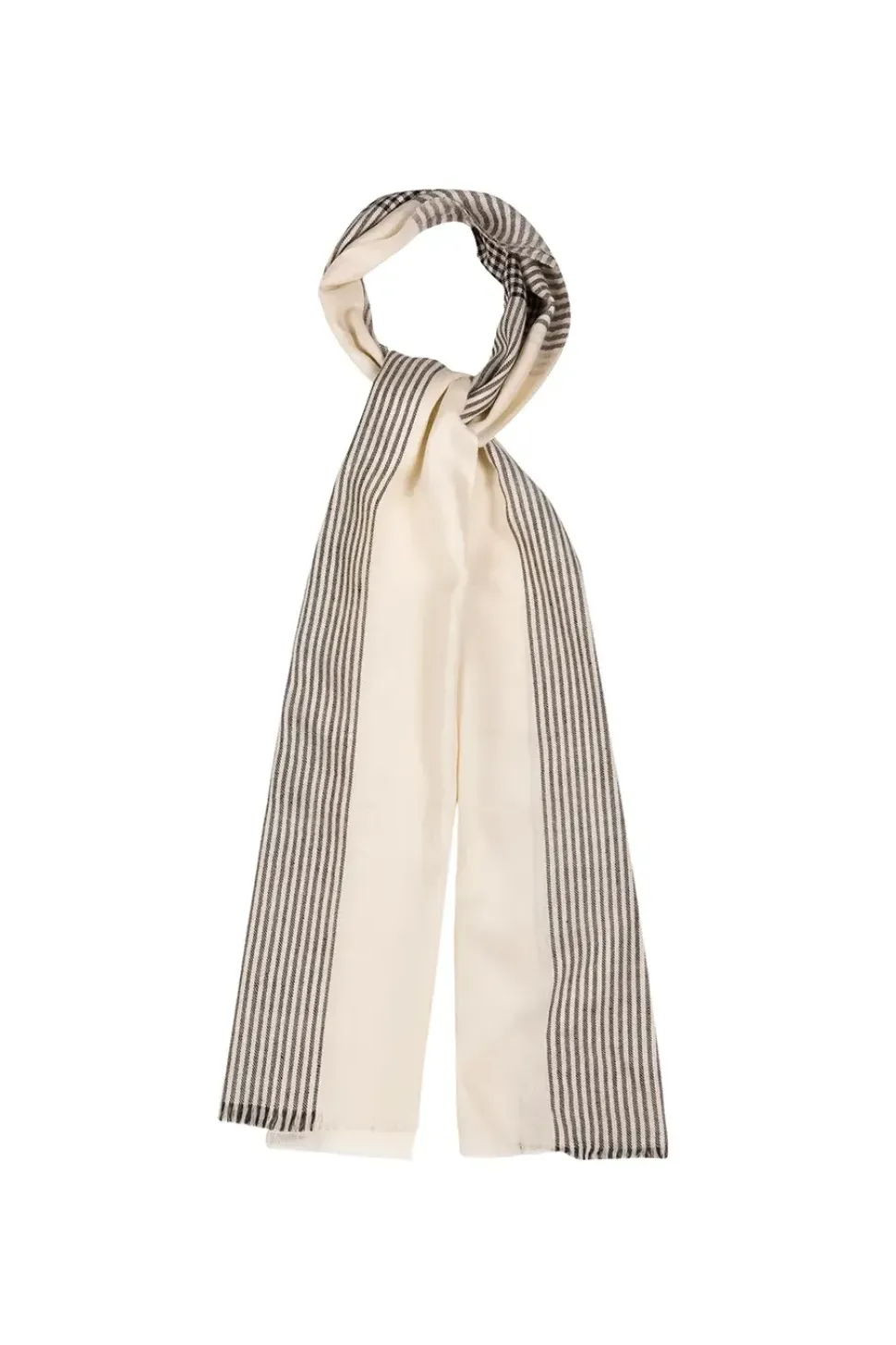 'Contrast' Cashmere & Merino Wool Pashmina