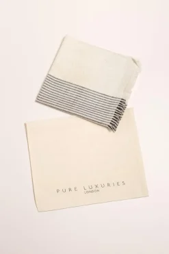 'Contrast' Cashmere & Merino Wool Pashmina