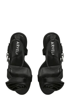 'Corsage Sandal 100' Satin Heels