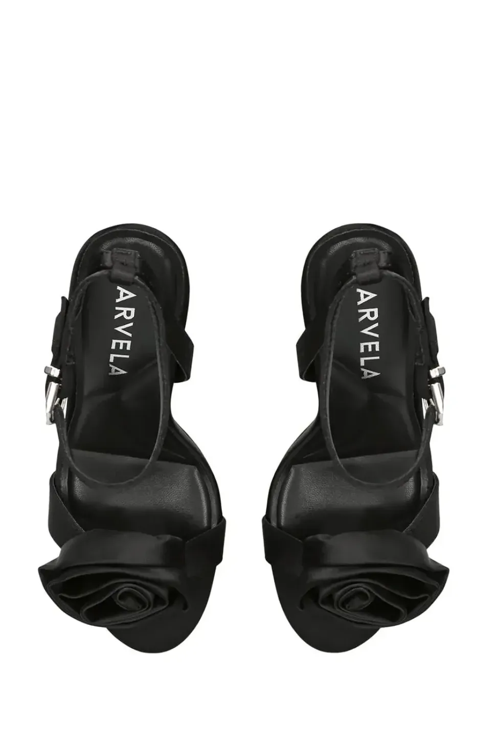 'Corsage Sandal 100' Satin Heels