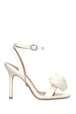 'Corsage Sandal 100' Satin Heels