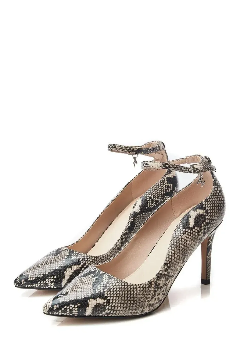 'Cristel' Snake Print Court Shoes