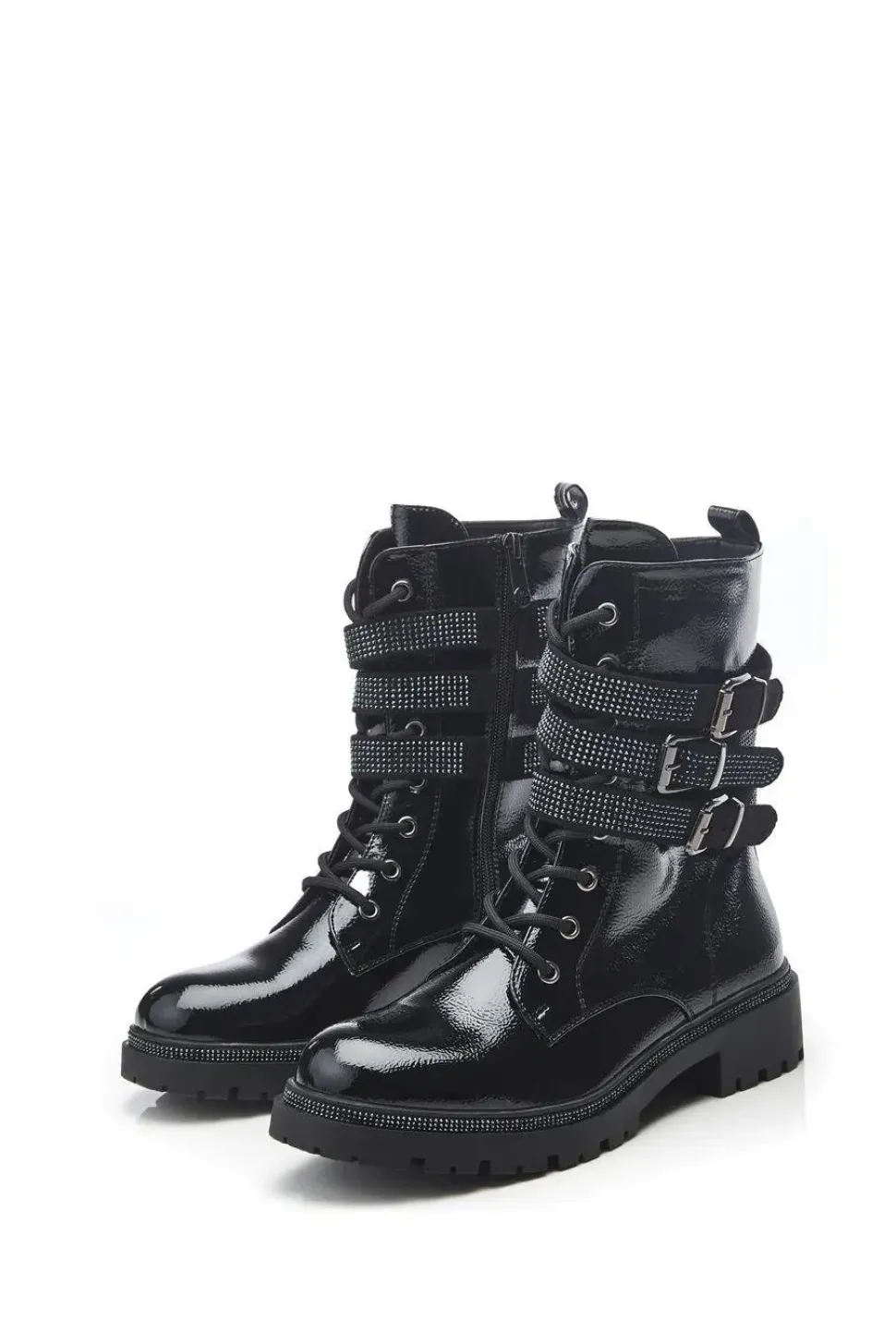 'Cyrus' Patent Ankle Boots