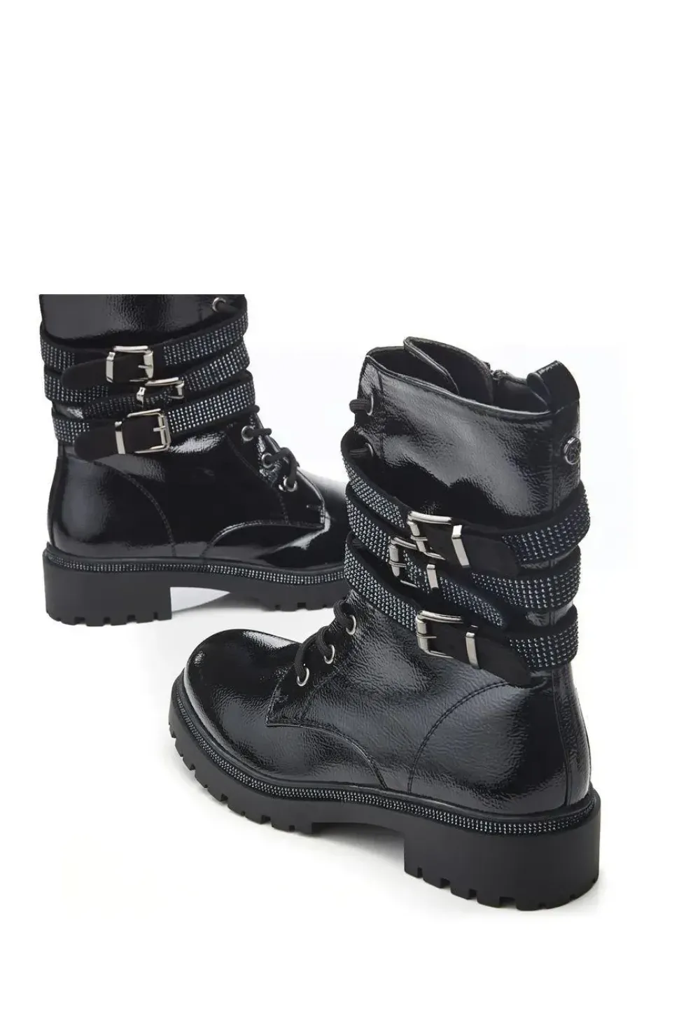 'Cyrus' Patent Ankle Boots