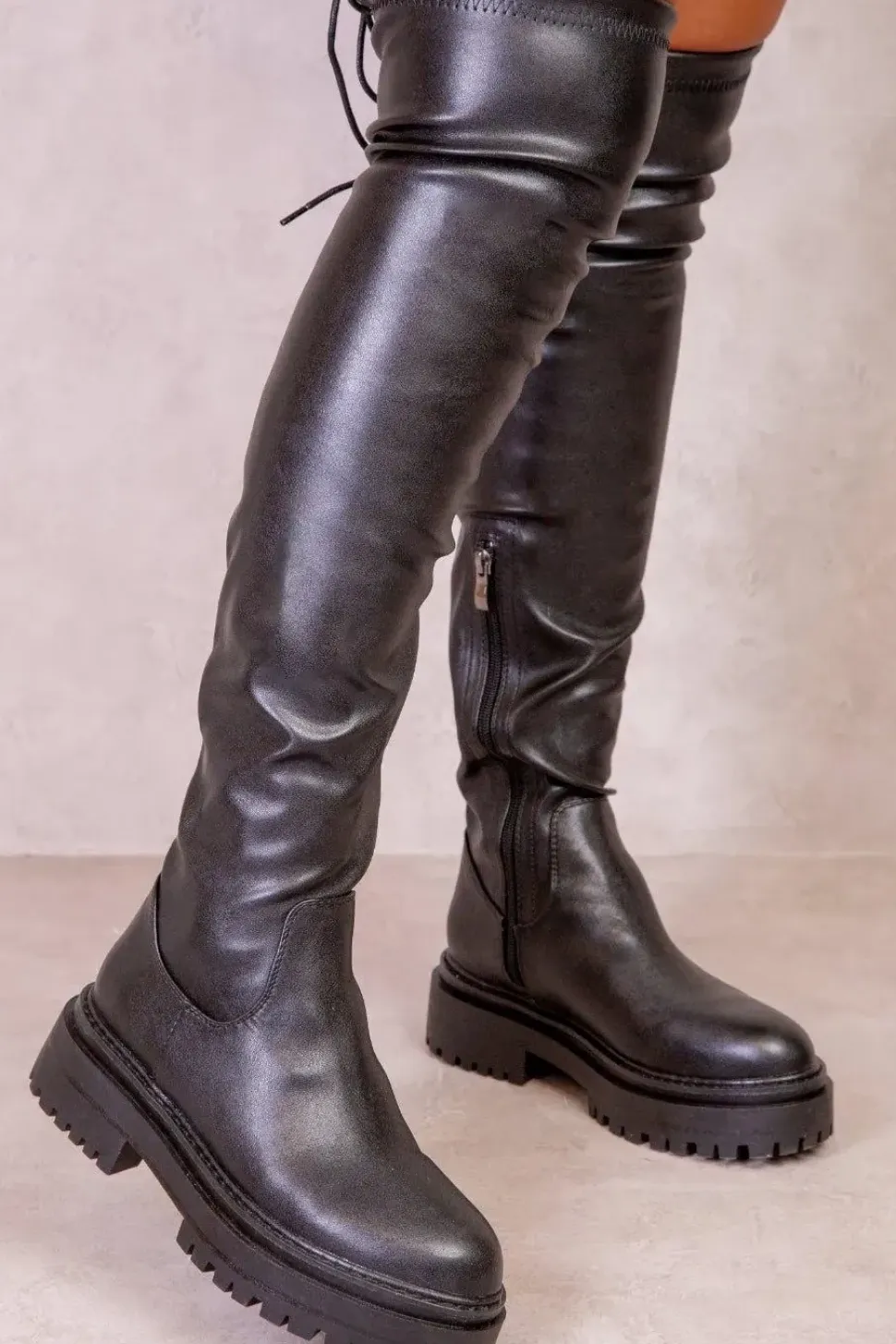'Dawn' Chunky Over The Knee Boots